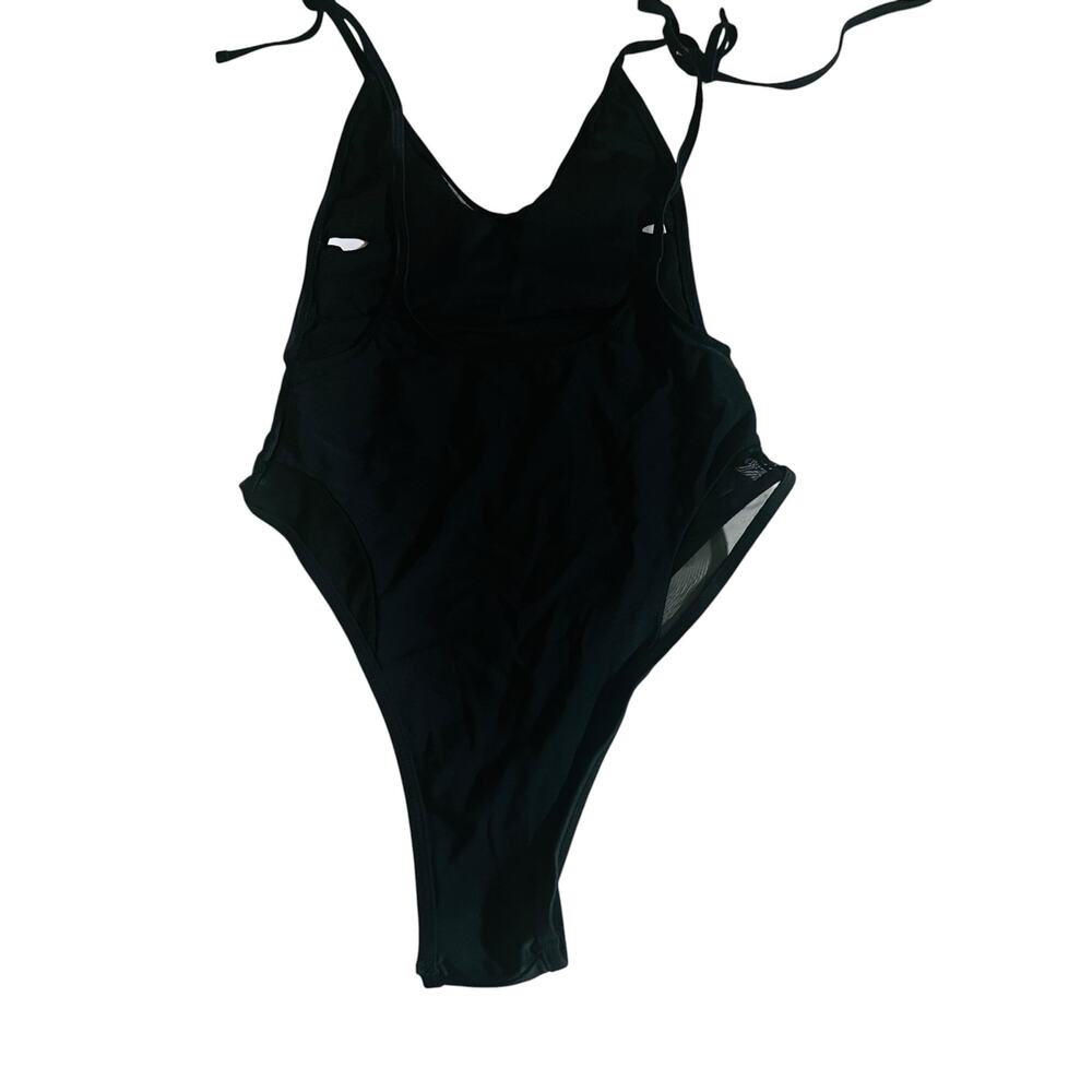 NN Body Tie Shoulder One Piece Swimsuit Size S Small NEW Black - Picture 2 of 5